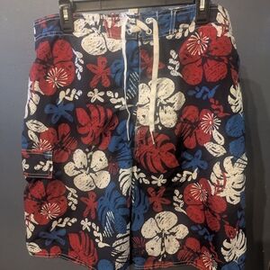 Joe Boxer Hawaiian Print Men's XL Swim Shorts Board Shorts New